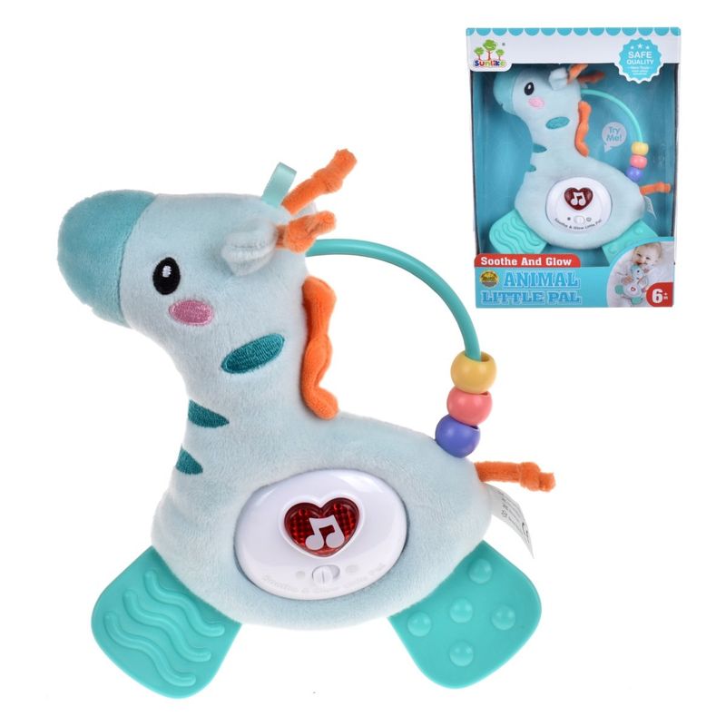 ANSALDO - Jirafa Plush Musical Con Luces, Sonajeros Y Mordedores