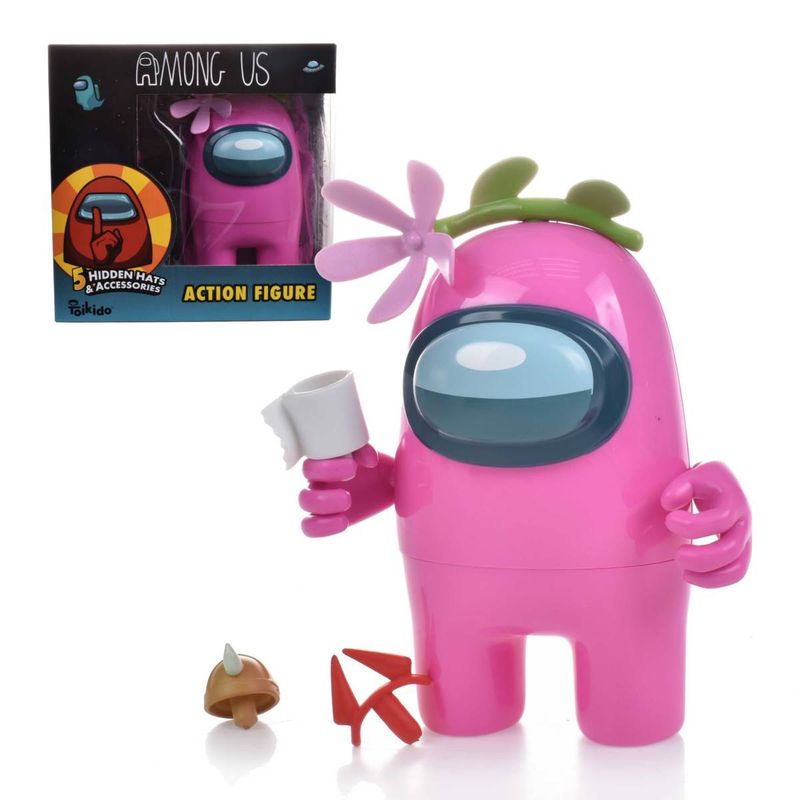 AMONG US - Figura 17 Cms Y Accesorios Among Us - Pink Crewmate