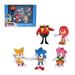 SONIC - Pack 5 Figuras De 6 Cms