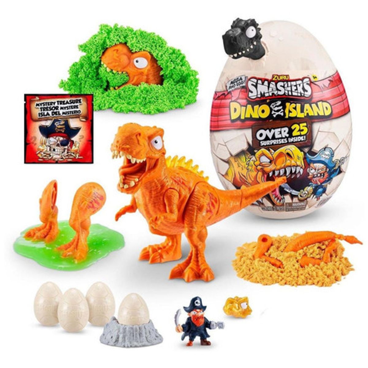 SMASHERS - Huevo sorpresa Smashers Dino Island colección de dinosaurios