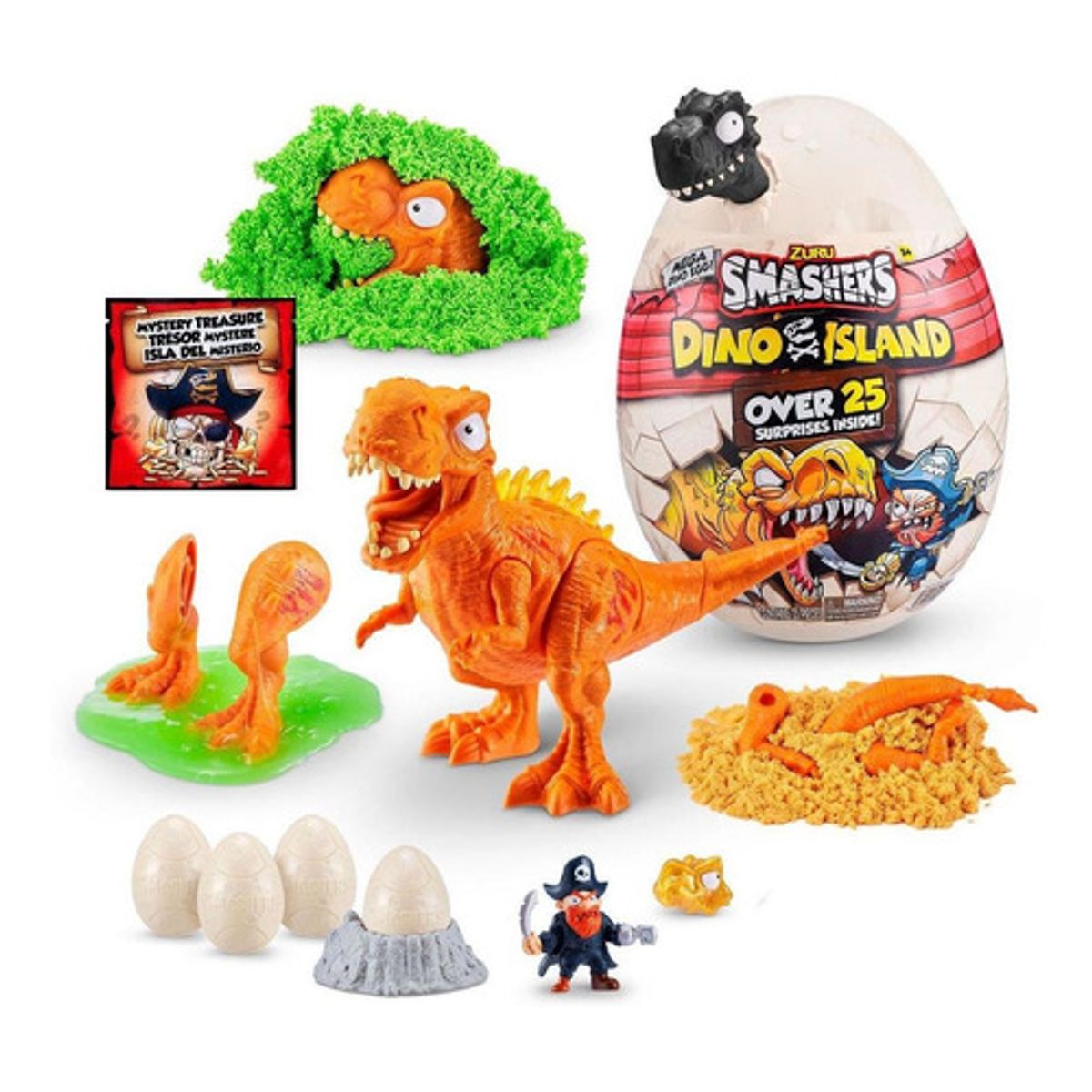 SMASHERS - Huevo sorpresa Smashers Dino Island colección de dinosaurios