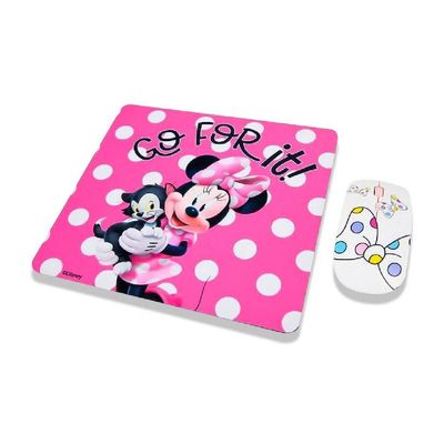 Imagen 2 del producto Kit de Mouse Inalámbrico y Mouse Pad Minnie.