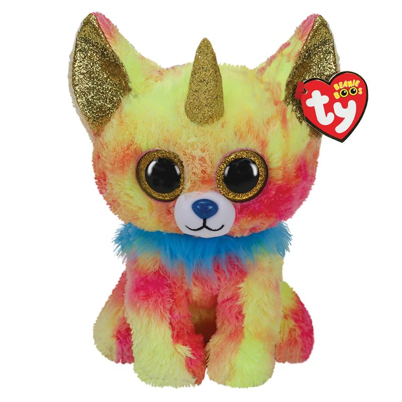 BEANIE BOOS - Ty Beanie Boos Yips Perro Chihuahua Unicornio Multicolor Med