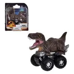 JURASSIC WORLD - Dinosaurio Vehiculo Pullback Dominion - T-rex