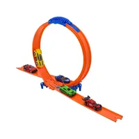 Pista 3 en 1 guarda autos y construcción