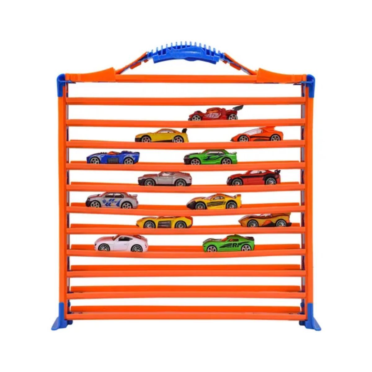 HOT WHEELS - Pista Hot Wheels 3 en 1 guarda autos y construcción