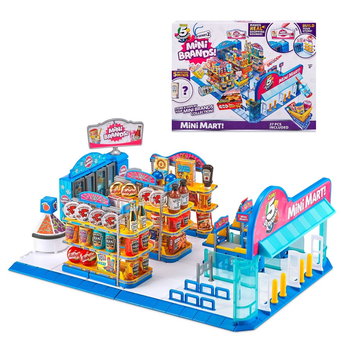 ZURU - Mini Supermercado Con 26 Piezas Mini Brands
