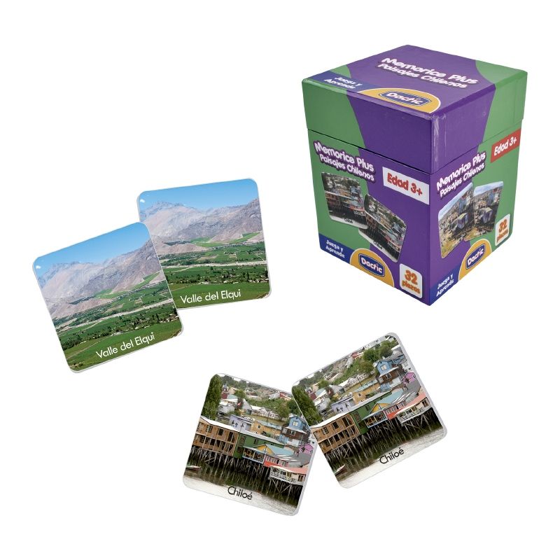 ANSALDO - Memorice Plus Paisaje Chile Carton Dactic