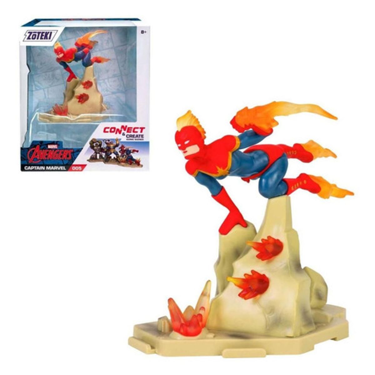 ANSALDO - Figura coleccionable ZOTEKI Capitana Marvel colección