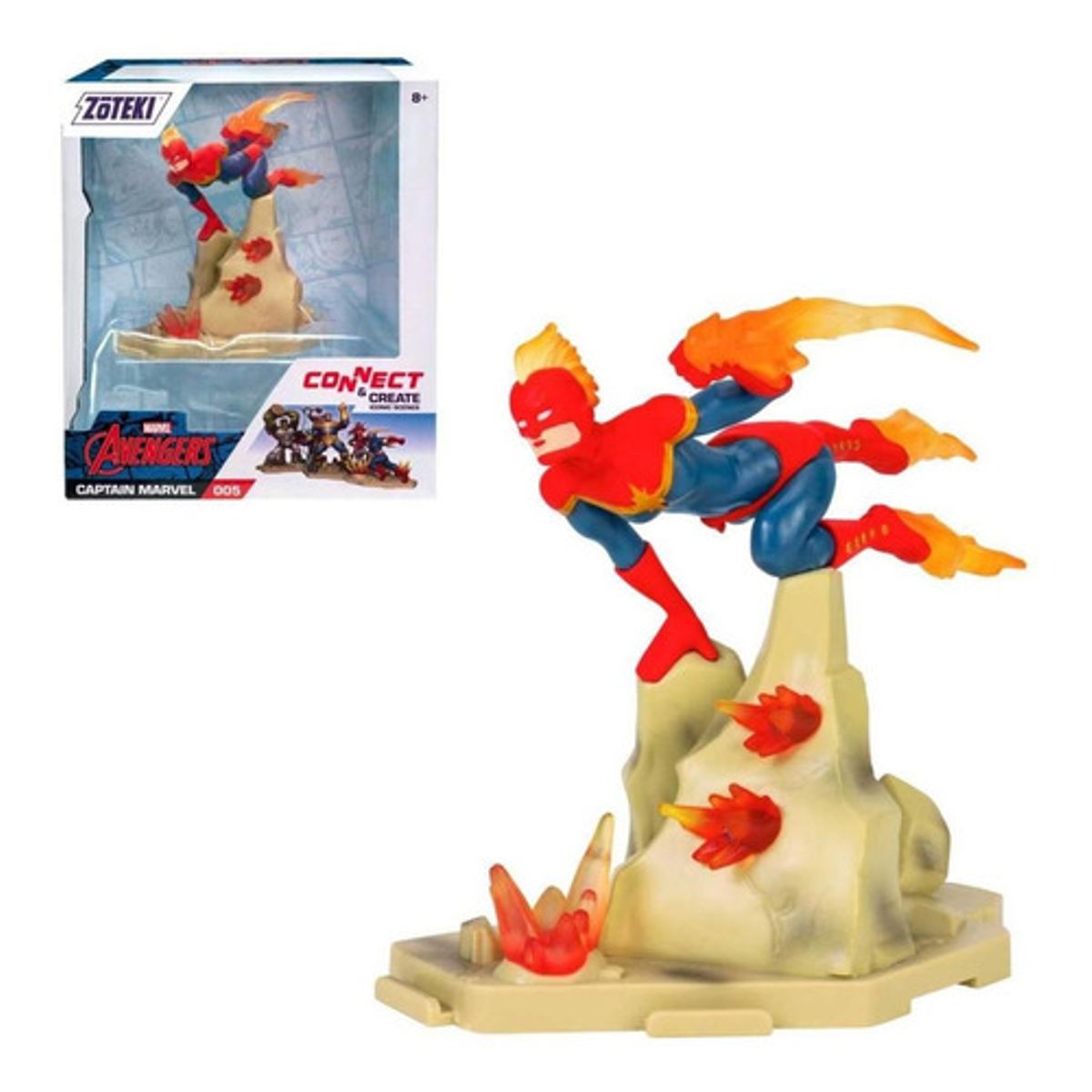 ANSALDO - Figura coleccionable ZOTEKI Capitana Marvel colección