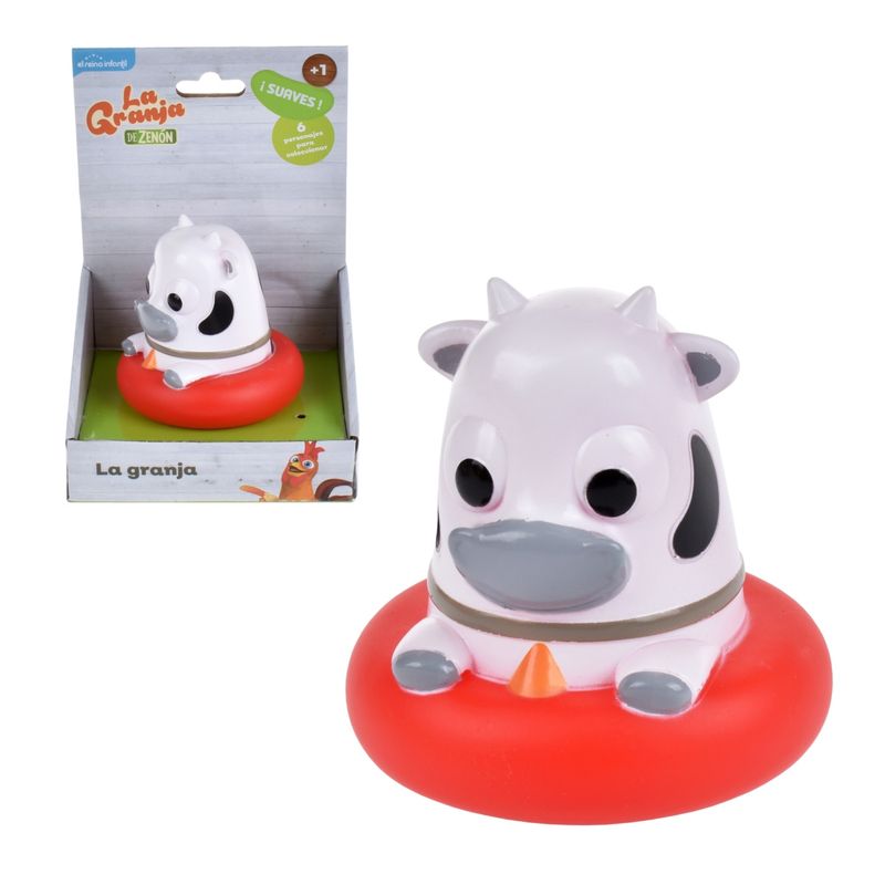 LA GRANJA DE ZENON - Figura Blandita De 10 Cms La Granja De Zenon - Vaca Lola