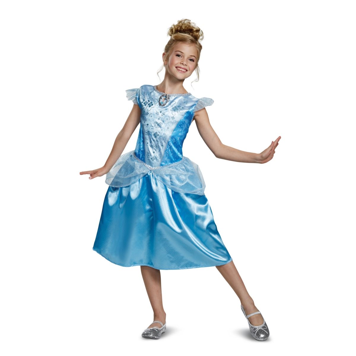 DISNEY - Disfraz Princesas Básico - Cenicienta Intek - Talla M (7-9)