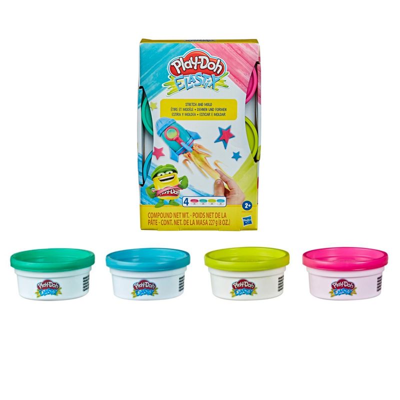 PLAY DOH - Play Doh Mundo De Texturas Elastix - Pack 4 Colores Espacio