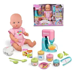 NENUCO - Muñeca De 35 Cms Con Super Set De Cocina