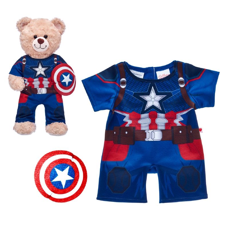 BUILD A BEAR - Disfraz Capitan America Avengers Build-a-bear