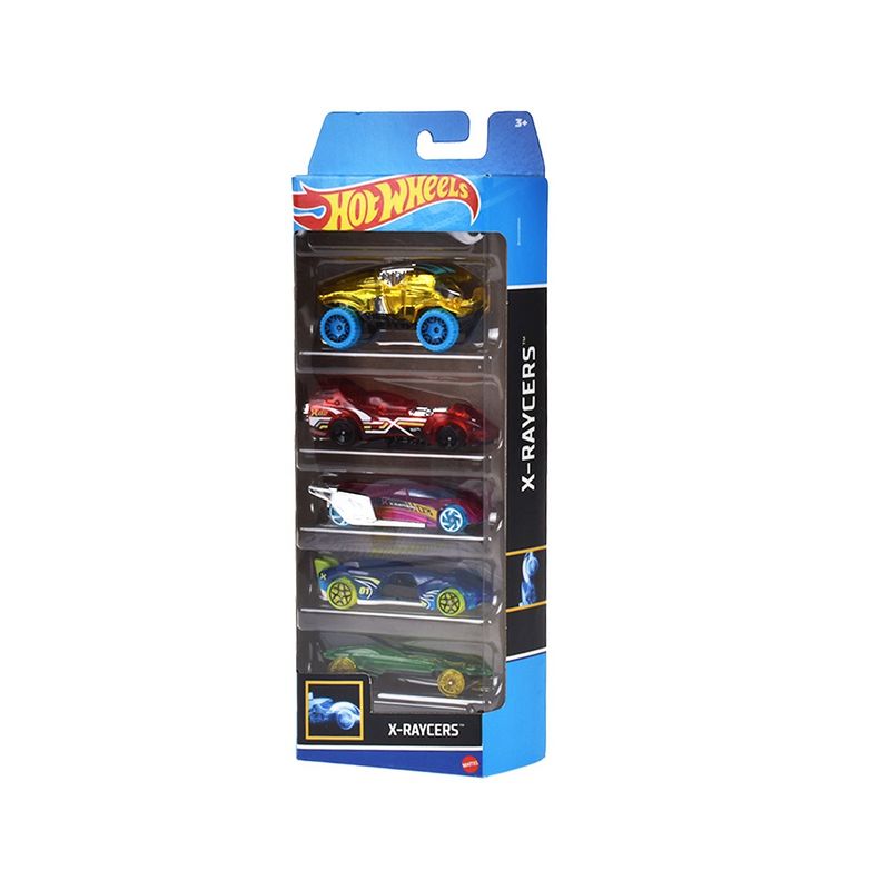HOT WHEELS - Pack 5 Autos Basicos Hotwheels - X-raycers