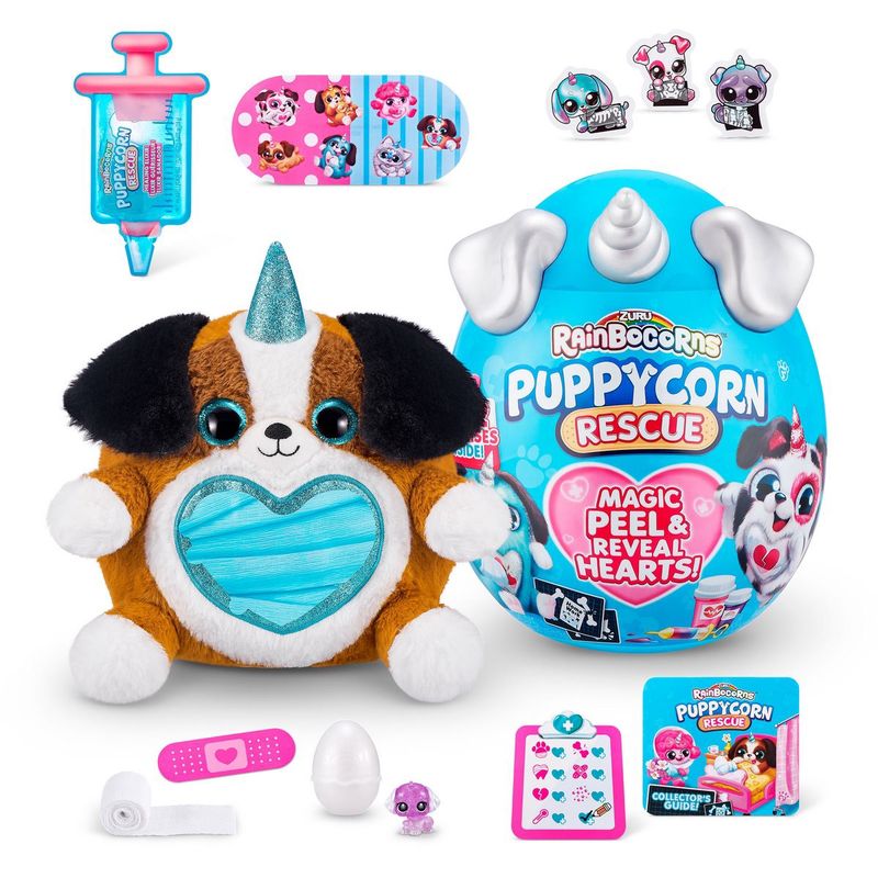 ANSALDO - Huevo Grande Puppycorn Rescue Rainbocorns Zuru - Plata
