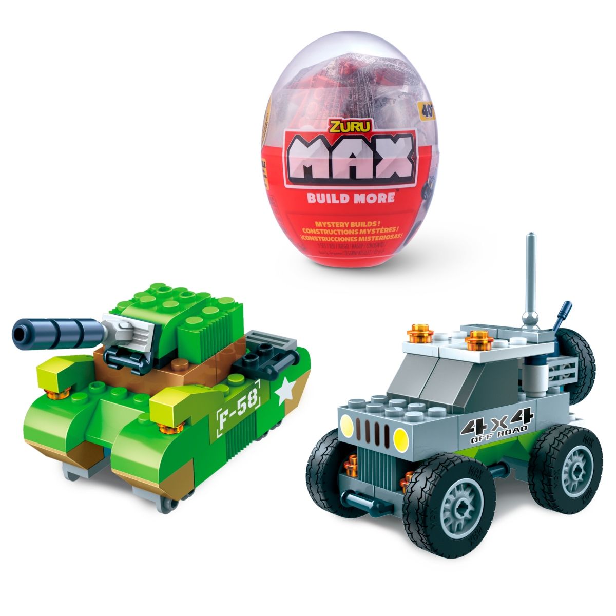 ANSALDO - Bloques MAX 70 piezas en huevo para construcción