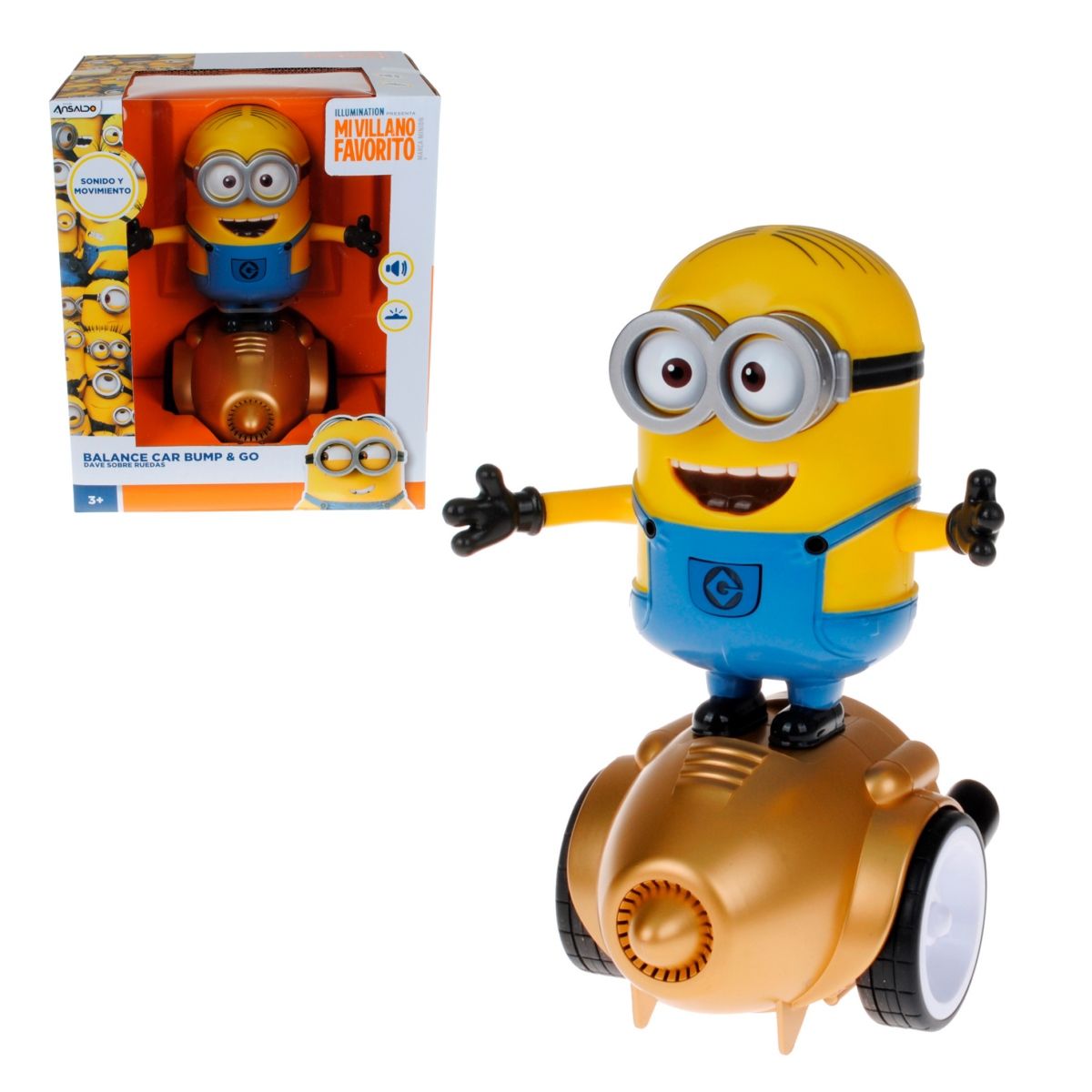 MINIONS - Balance Car Bump&go Dave Con Sonidos Minions