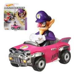 HOT WHEELS - Mario Kart Personajes Escala 1:64 - Waluigi