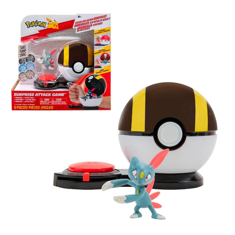 POKEMON - Juego Pokemon Ataque Sorpresa Single Pokebola - Snease