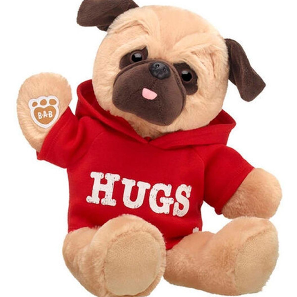 BUILD A BEAR - Polera Build a Bear roja con estampado Hugs
