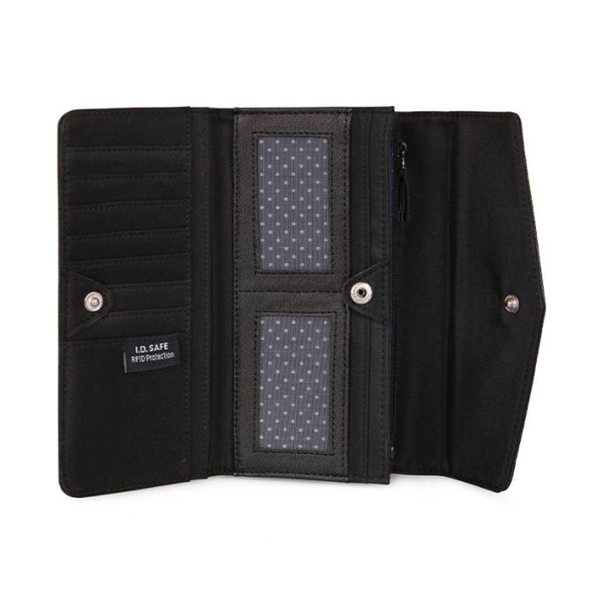 NAUTICA - Billetera de mujer Ziggy negra NAUTICA