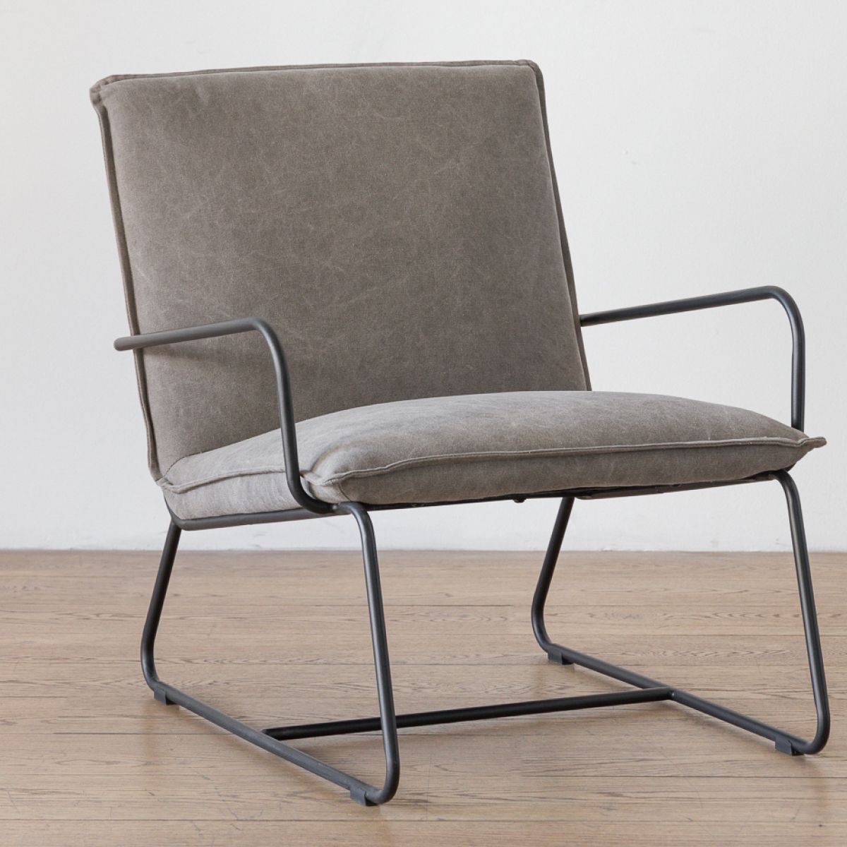 AMOBLE - Poltrona Windsor Canvas Gris Amoblé