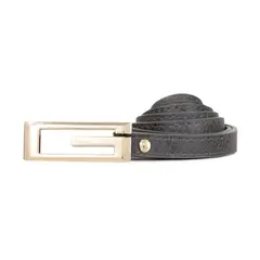 CARVEN - Cinturón delgado de mujer Nilo gris Paris