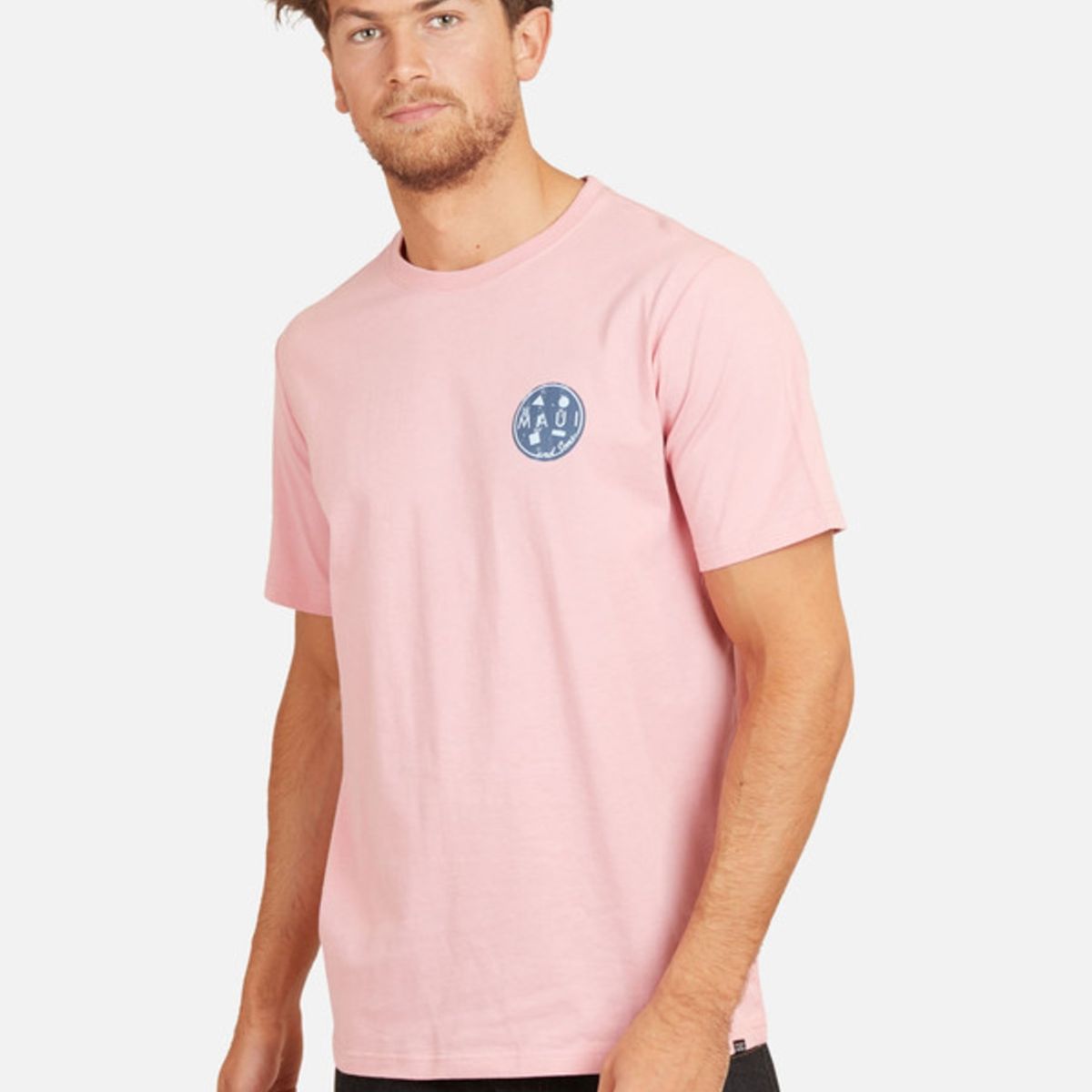 MAUI AND SONS - Polera Cookie 80S Tees Organic Hombre Rosado Maui And Sons