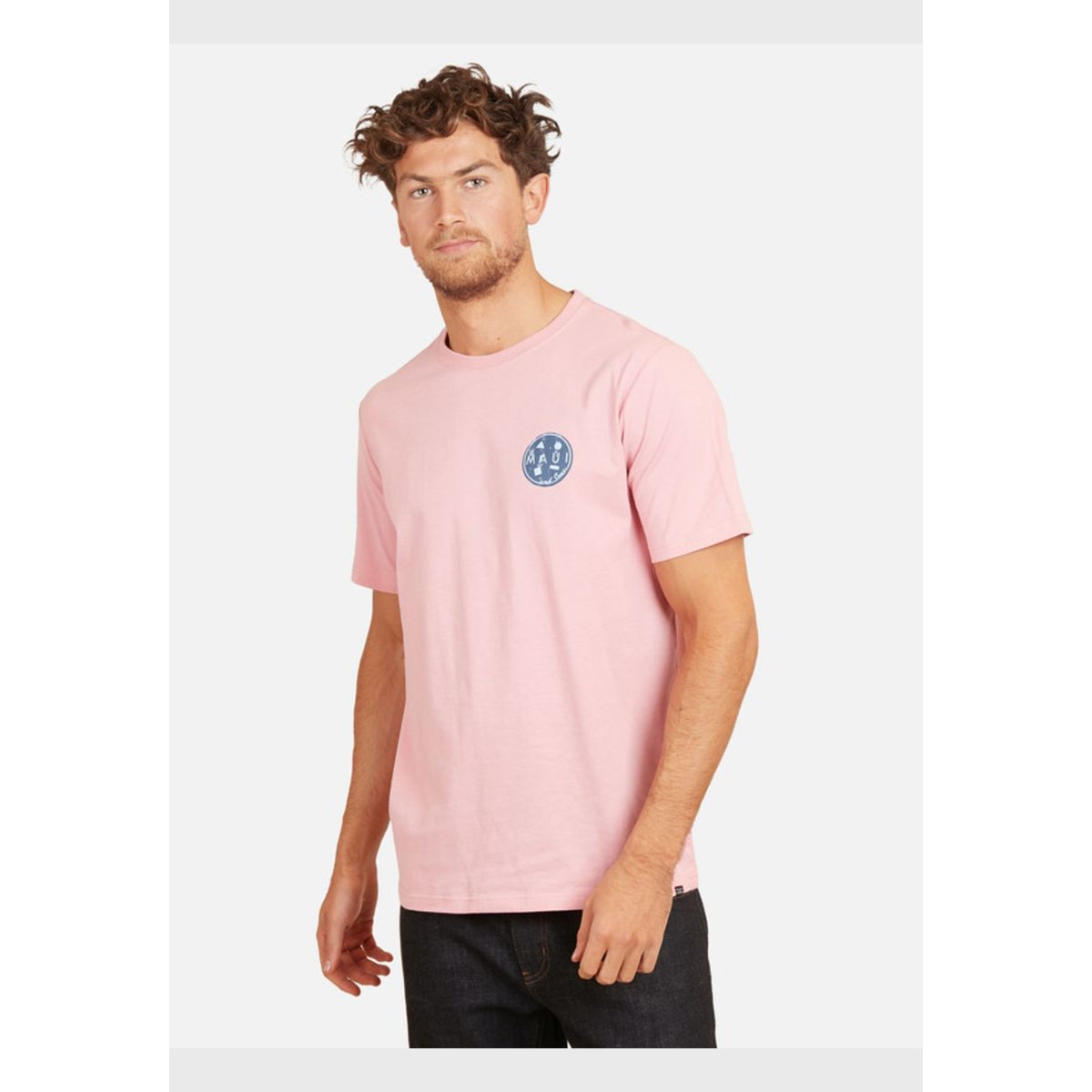 MAUI AND SONS - Polera Cookie 80S Tees Organic Hombre Rosado Maui And Sons