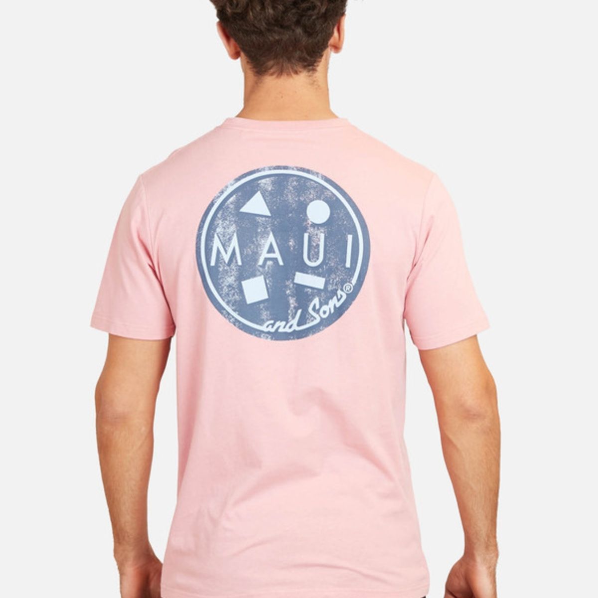 MAUI AND SONS - Polera Cookie 80S Tees Organic Hombre Rosado Maui And Sons