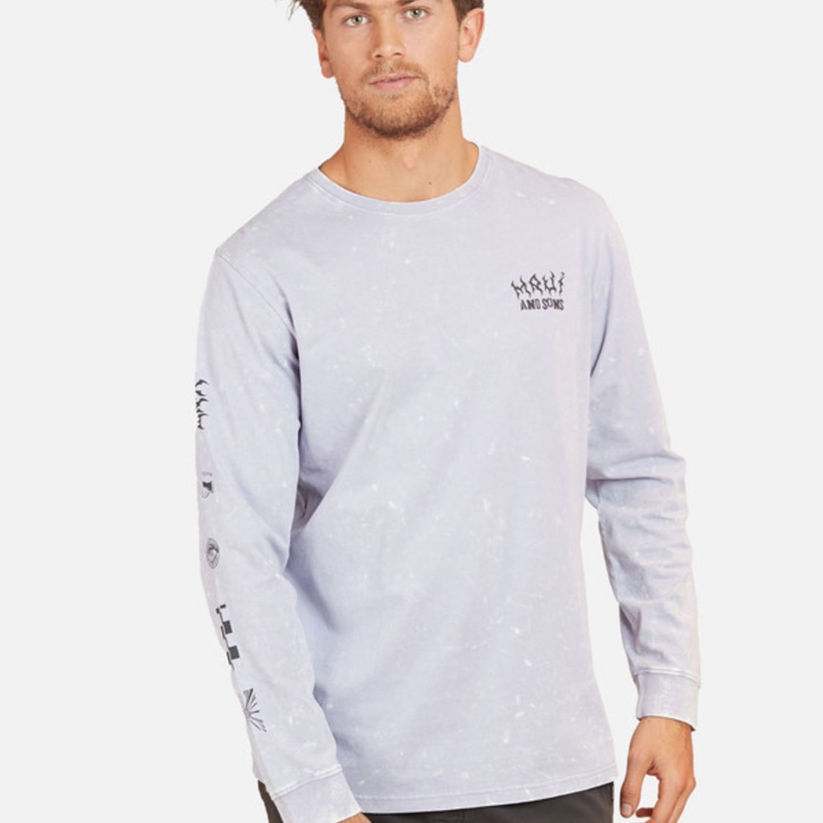 MAUI AND SONS - Polera Punk Psychedelic Surf Hombre Morado Maui And Sons