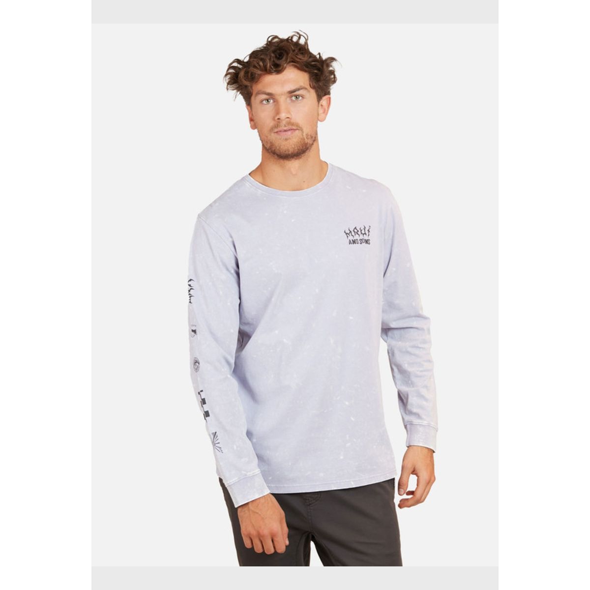 MAUI AND SONS - Polera Punk Psychedelic Surf Hombre Morado Maui And Sons