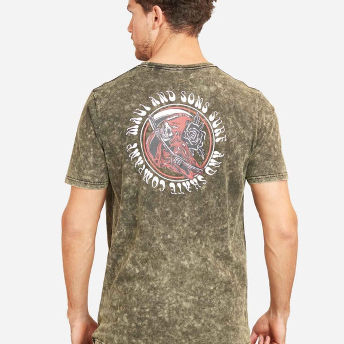 MAUI AND SONS - Polera Holy Bead Sstee Hombre Verde Maui And Sons