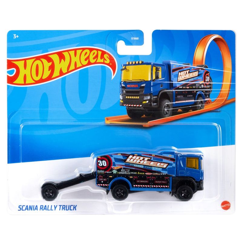 HOT WHEELS - Hot Wheels Surtido Transportador De Autos - Scania Rally Tru