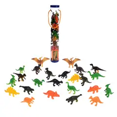 ANSALDO - Set De Dinosaurios Mas Accesorios En Tubo