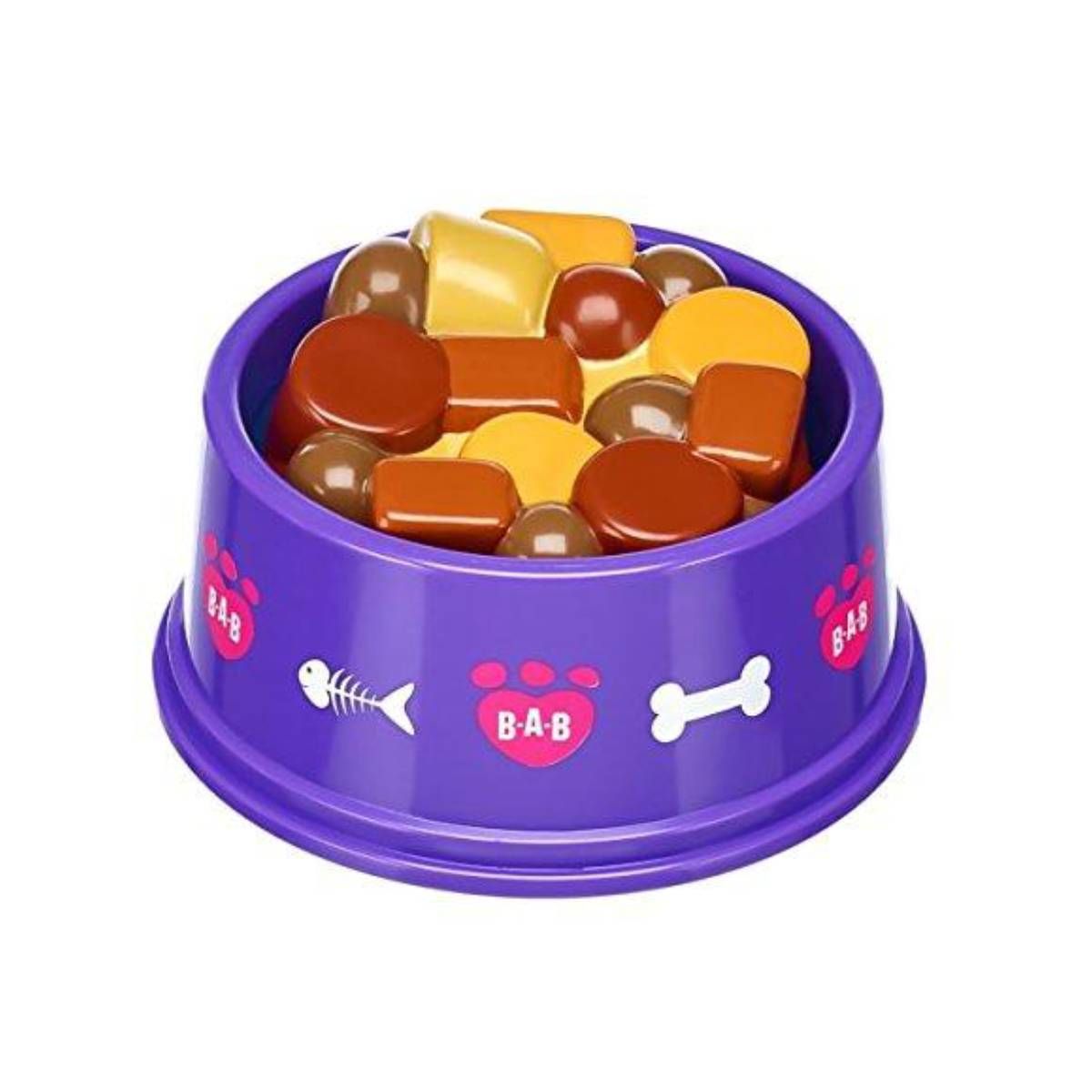 BUILD A BEAR - Bowl para comida Build a Bear diseño patitas y pescaditos