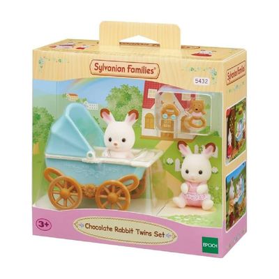 Imagen 2 del producto Playset figuras cochecito gemelar bebé