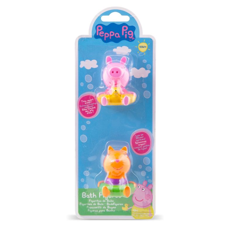 PEPPA PIG - Peppa Pig Figuras De Baño - Peppa Y Candy