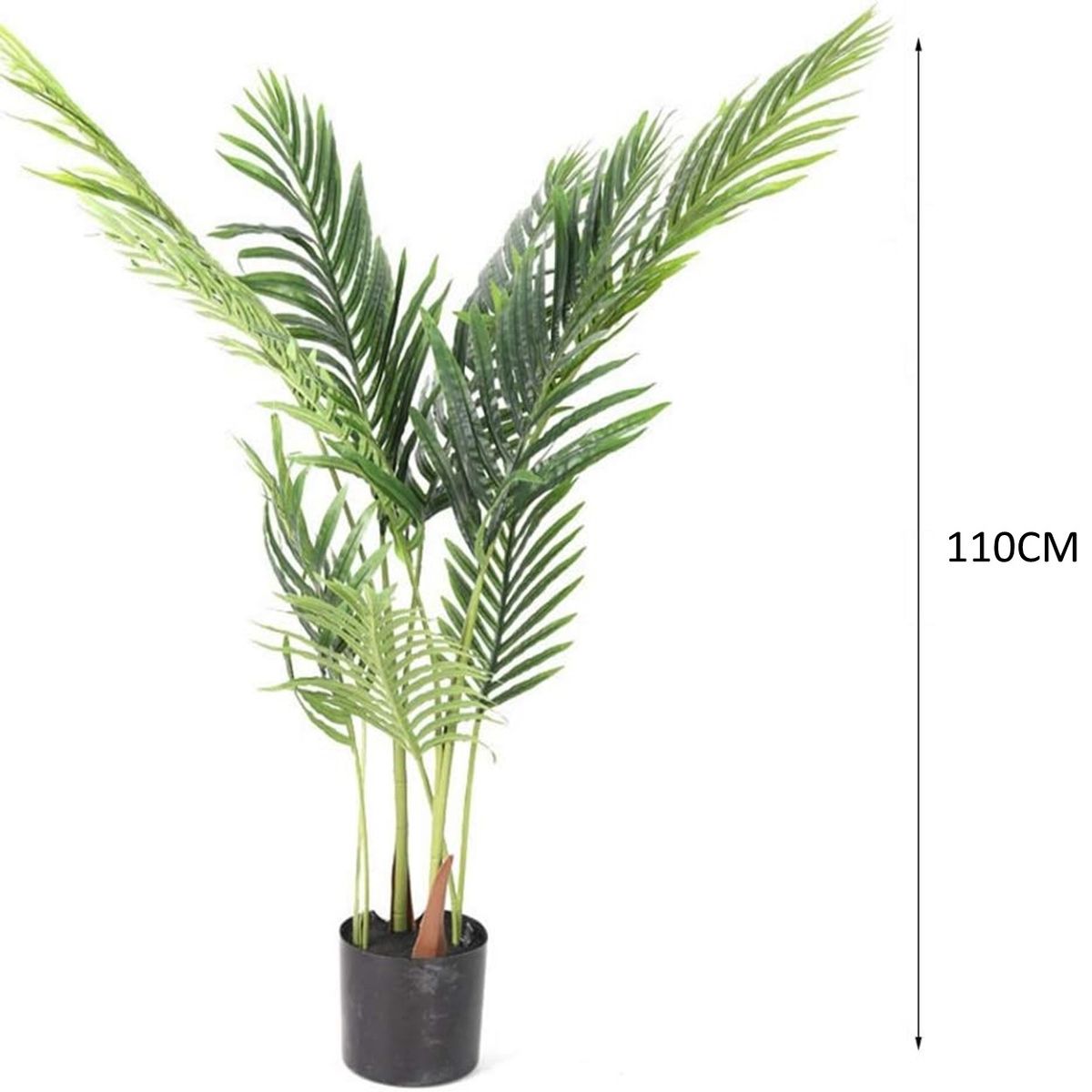 WAKESHOME - Planta Decorativa Artificial Palmera Simulacion Planta Natural