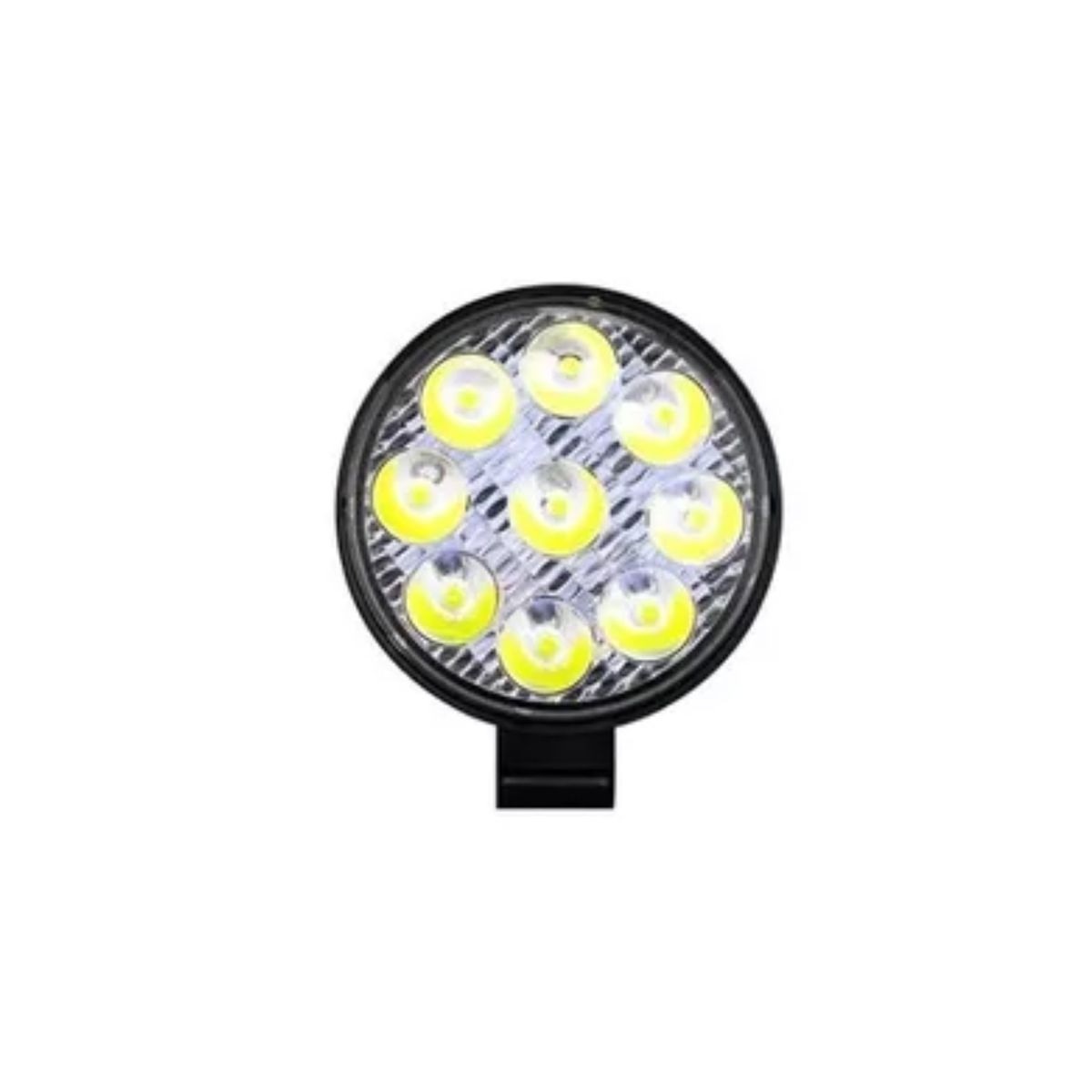 IMPORTCLICK - Set 2 Focos Neblinero Redondo LED 27 Watt 12 V Luz Blanca - Negro