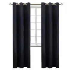 CASATUA - Cortina Semi Blackout Aislante - Gris oscuro - Talla única