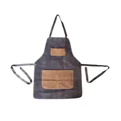 MUNDO PIEL - Pechera de Cuero Cafe Oscuro