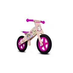 GENERICO - Bicicleta De Equilibrio Aprendizaje Madera Rosada