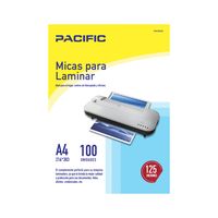 100 Laminas Micas Para Termolaminadora A4 125 Micrones