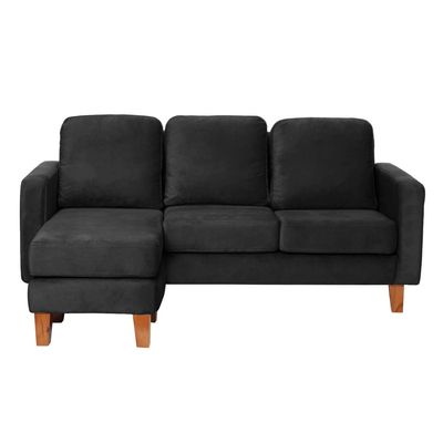Imagen 2 del producto SECCIONAL VENECIA INTERCAMBIABLE TELA VELVET NEGRO