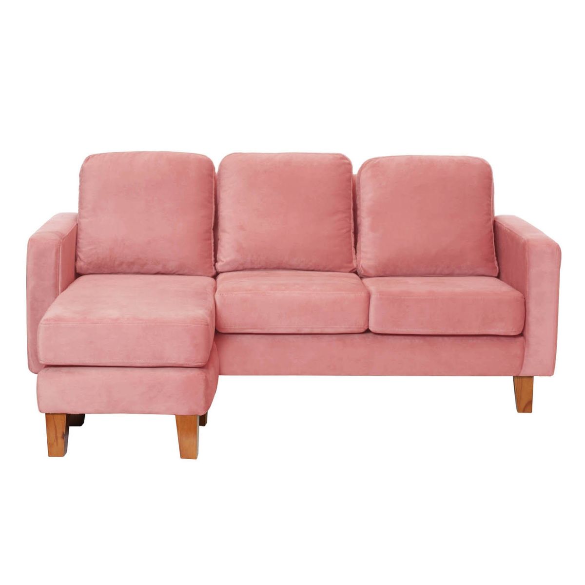 LATAM HOME - SECCIONAL VENECIA INTERCAMBIABLE TELA VELVET PALO ROSA