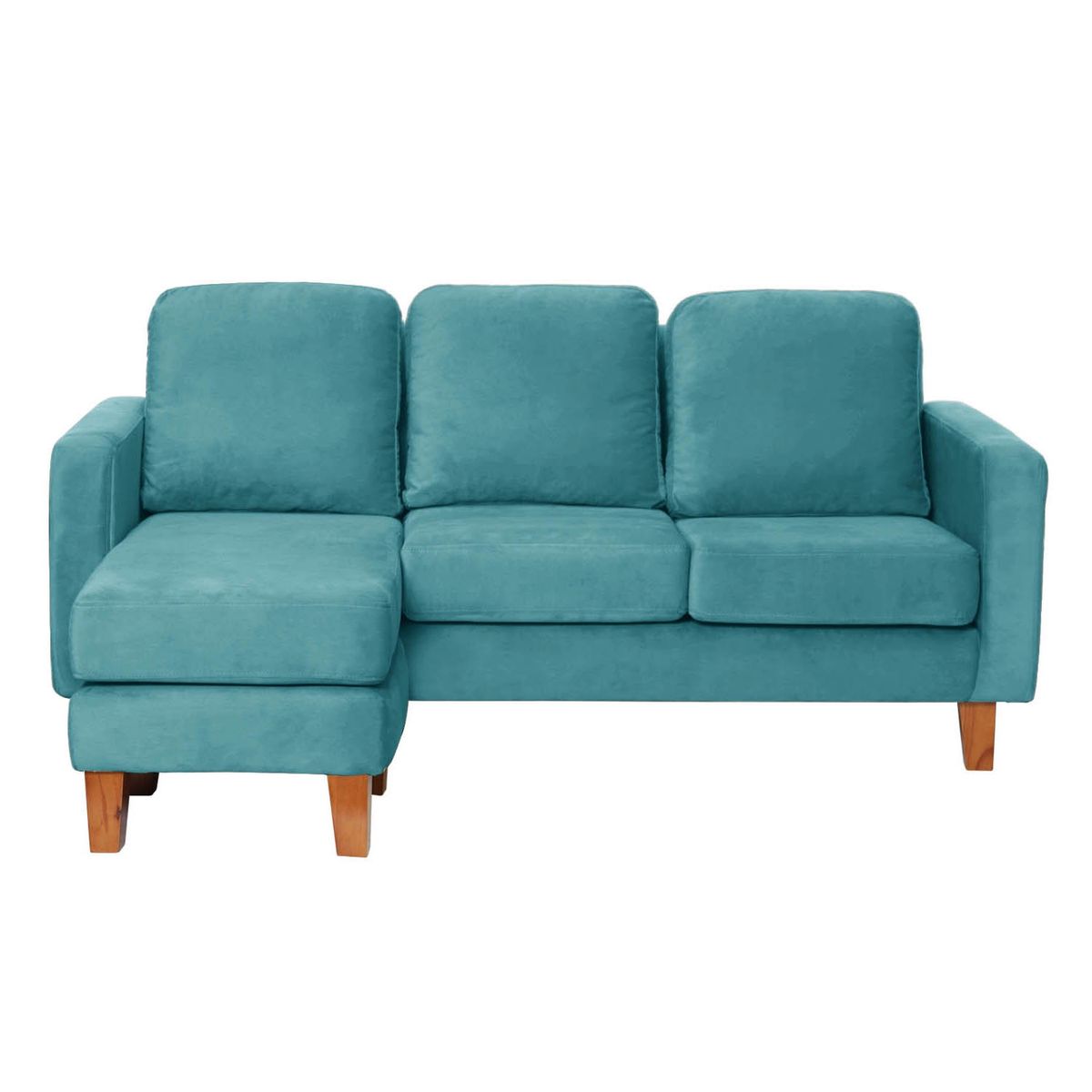 LATAM HOME - Sofá Seccional Latam Home Venecia Turquesa Intercambiable 3 Cuerpos