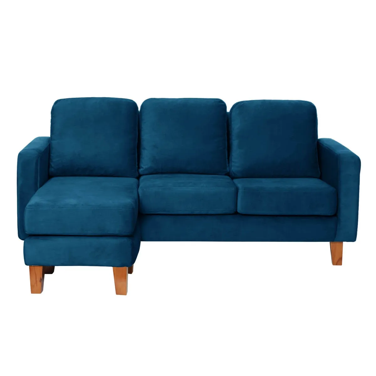 LATAM HOME - Sofá Seccional Latam Home Venecia Intercambiable Azul Petróleo